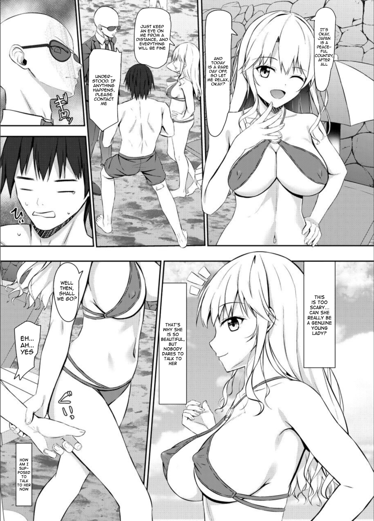 Hentai Manga Comic-A high school girl is a noble lady who is interested in having sex with a guy who hits on her-Read-7